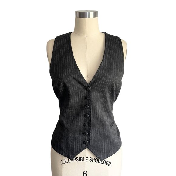 H & M Pinstriped Vest Top - 14 - Picture 2 of 4